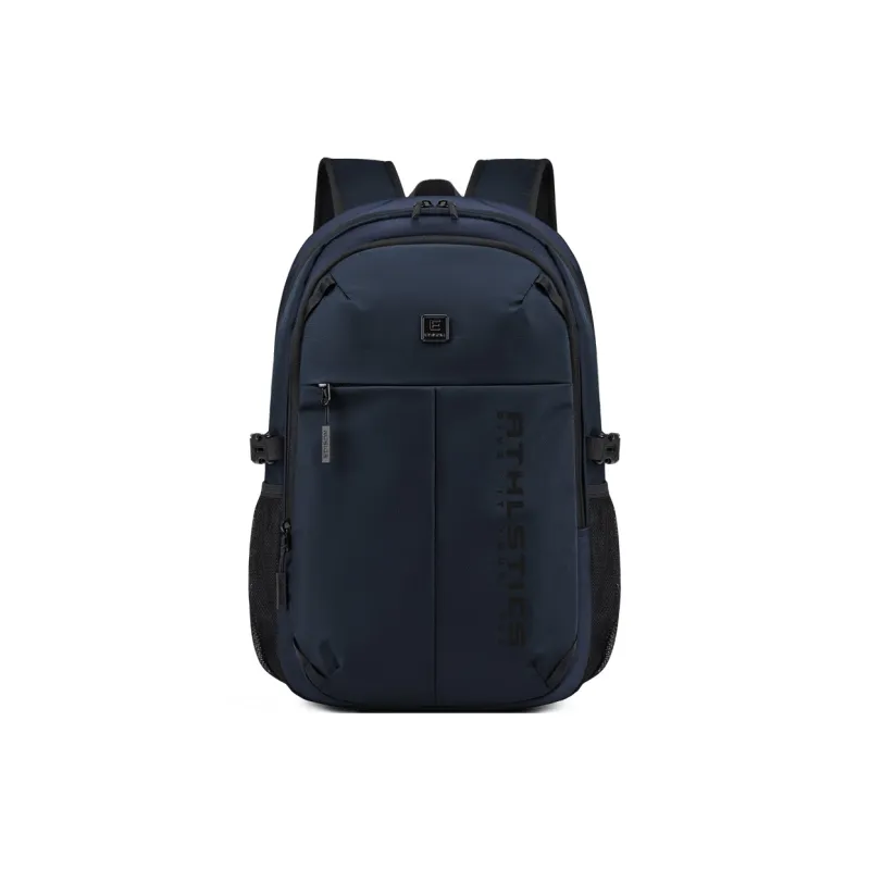 EDISON New Nylon Backpack Regular Unisex Black/Blue-5