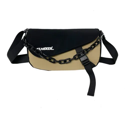 GOBLIN SHARKS 1759 Composite Cloth red Crossbody Bag Regular Unisex Khaki/Black/Red