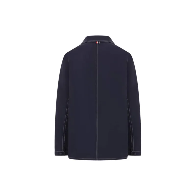THOM BROWNE Contrast stitching Shirt Jacket-1