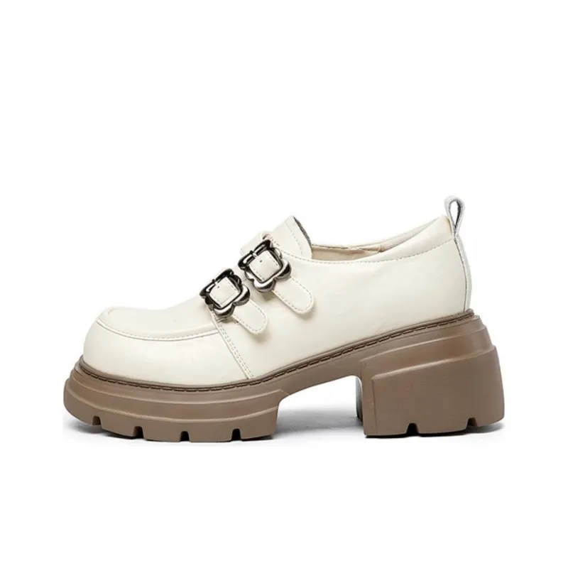 DAPHNE Loafers Women's Black, Beige, Burgundy-3