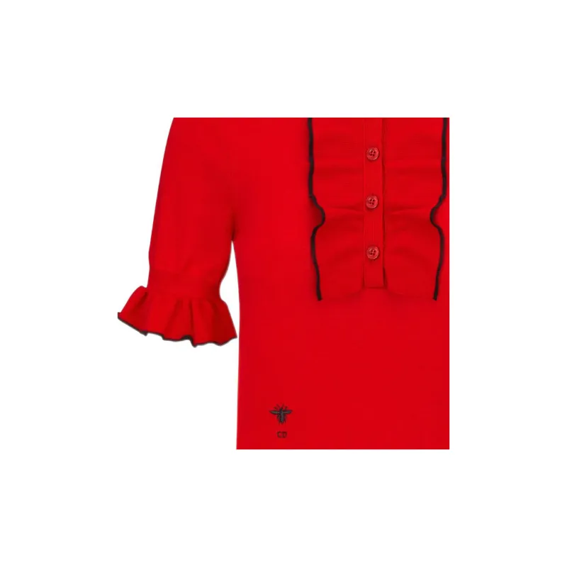 DIOR Cashmere Sweaters Women's Red-6