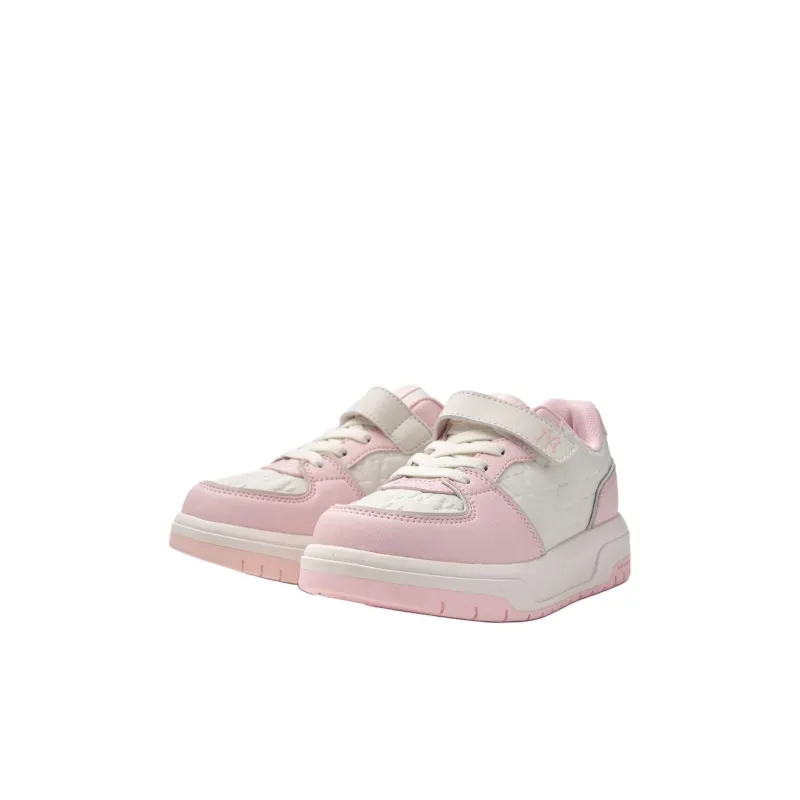 MLB New York Yankees Anti-Slip And Wear-Resistant Balance Low-Top Kids' Skateboarding Shoes Pink Kids'-2
