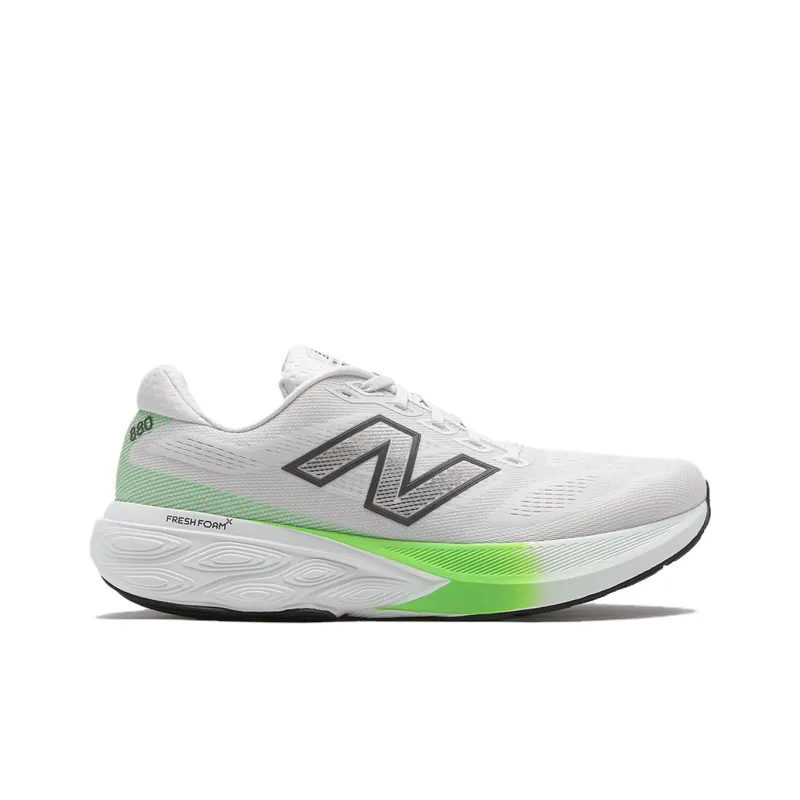 New Balance Fresh Foam X 880 V15 Cushioning, Wear Resistant Low Top Casual Running Shoes Men's Light Gray Loose Fit-1