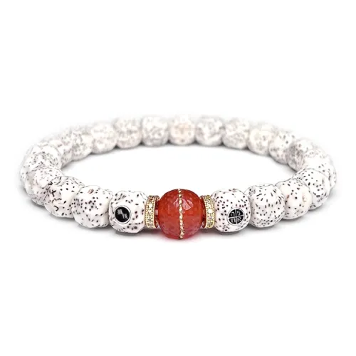 MOUNTAINS AND MANS Star Moon Bodhi Seeds New Chinese Style Good Luck Beaded Bracelet Unisex