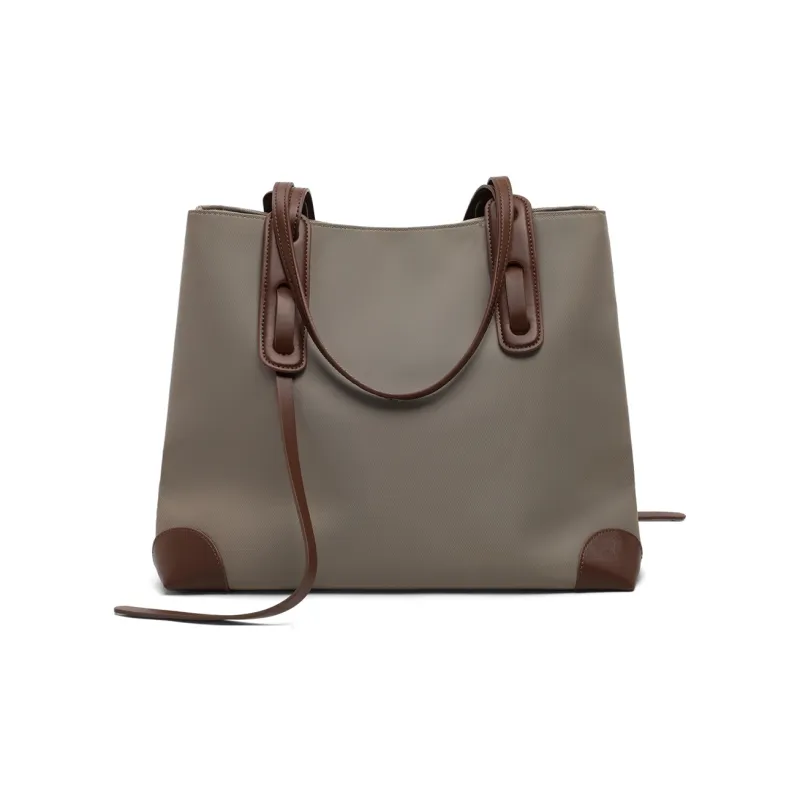 MILLIE'S Fabric Portable Underarm Shoulder Bag Tubas Women's Khaki-3