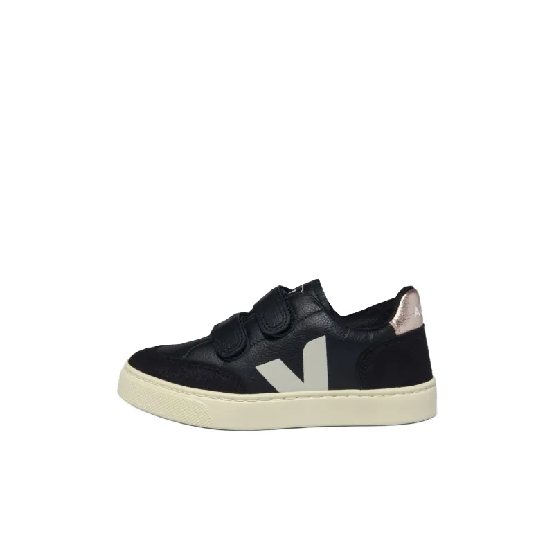 VEJA V-12 Low-Top Kids' Skateboarding Shoes Black Kids'-0