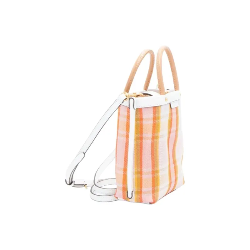TORY BURCH Perry Leather Tote Bag, Shopping Bag, Shoulder Bag, Crossbody Bag, Handbag Mini Women's Multicolor-2