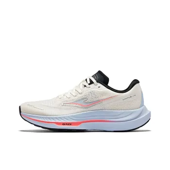 Erke Cushioning Lightweight Rebound Low Top Casual Running Shoes Men's Microcrystal White/Jet Black