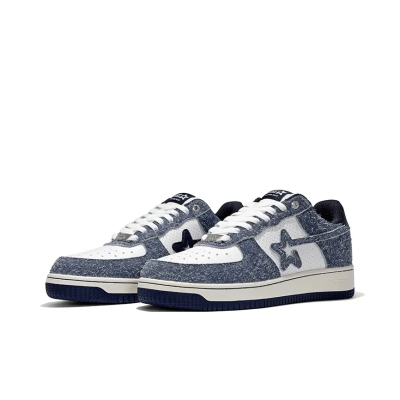 RIPSTAR Slip-Resistant Cushioning Abrasion-Resistant Low-Top Skateboard Shoes Unisex Twilight Blue-2
