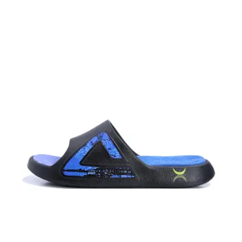 PEAK Extreme National Creativity Slip Resistant Abrasion Resistant Cushioning Slide Slippers Unisex Black Blue Purple