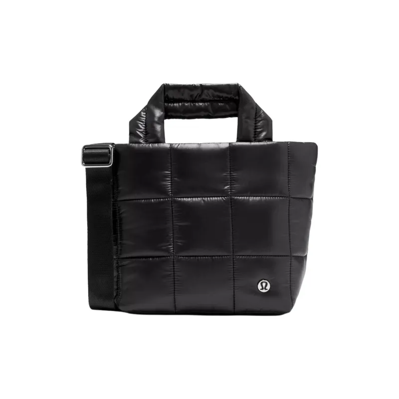 Lululemon Wunder Puff Series Nylon Shoulder Bag, Crossbody Bag, Handbag Mini Women's Black-0