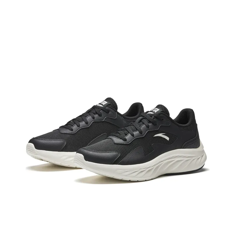 Anta Lightweight And Breathable Low Top Casual Running Shoes Women's Black-3
