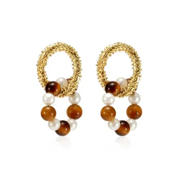 IDOKAWA Freshwater Pearl Earrings Women's