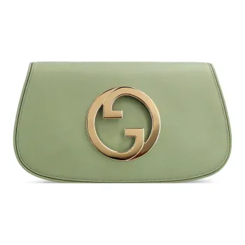 GUCCI Blondie Leather Chain Bag, Shoulder Bag, Crossbody Bag, Shoulder Bag Women's Light Green