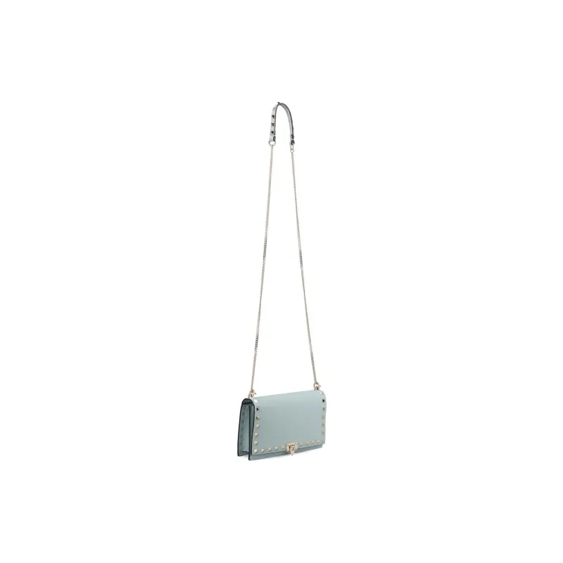 Valentino ROCKSTUD Leather Crossbody Bag Shoulder Bag Regular Women's Light Blue-2