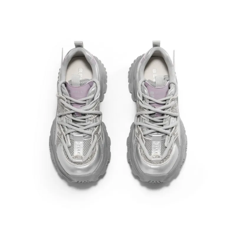 BELLE Height Increasing Coverage Low-Top Chunky Sneakers Women's Apricot-7