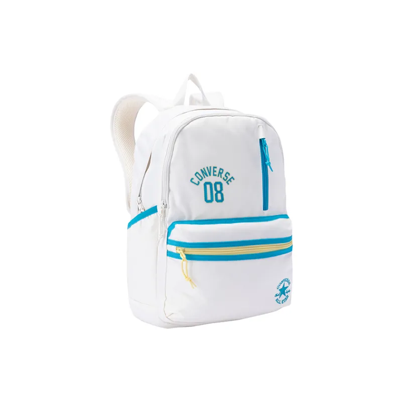 Converse Polyester Backpack Medium Size Classical Style White-2