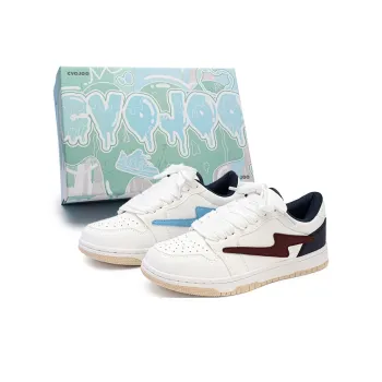 CVOJOO Gift Box Set Low Top Skateboard Shoes Unisex Sapphire