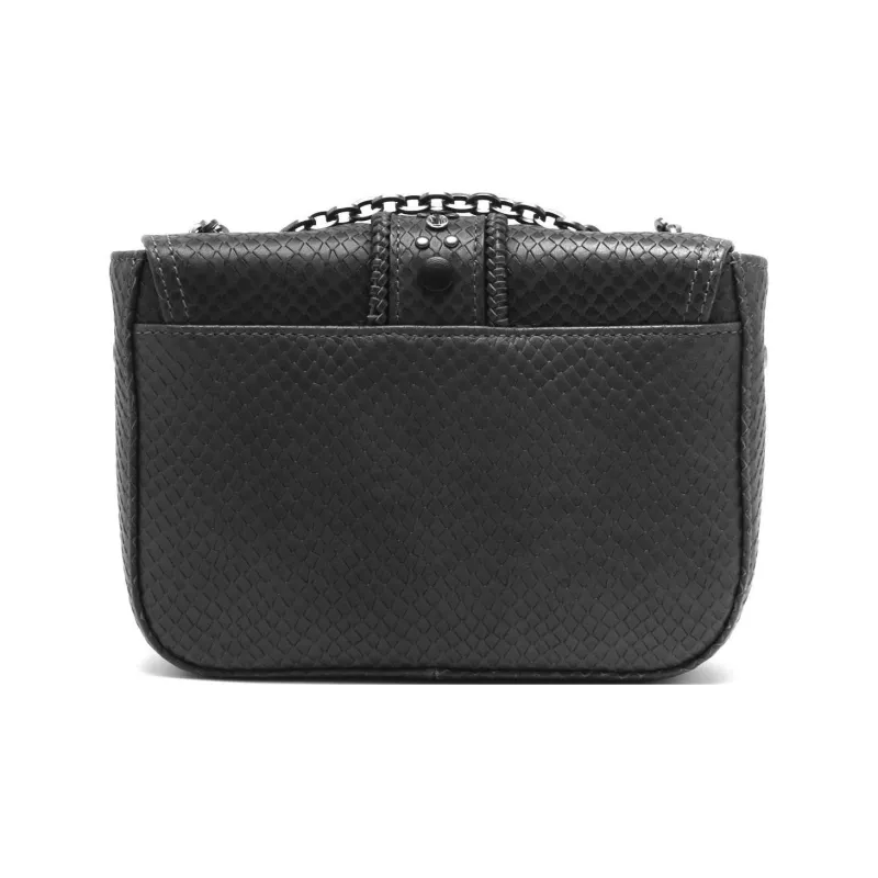 LONGCHAMP Leather Shoulder Bag Crossbody Bag Men's Black-1