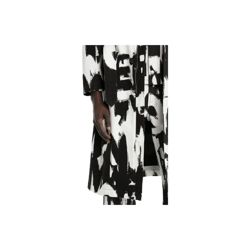 Alexander McQueen SS22 Trench Coat Men's White-4