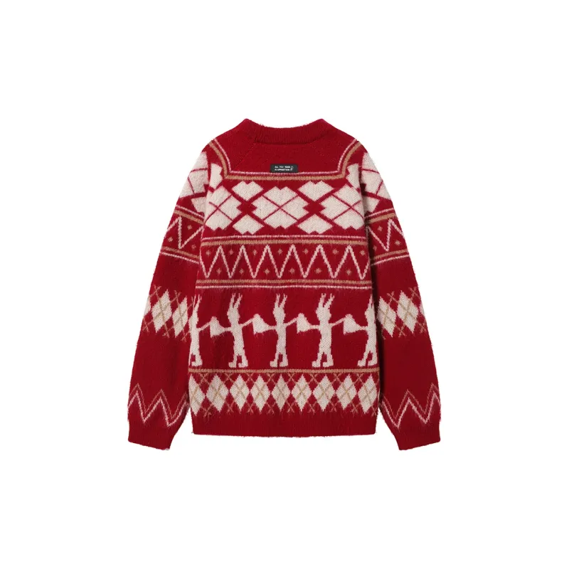 Apparition Knitwear Unisex Cherry Red-1