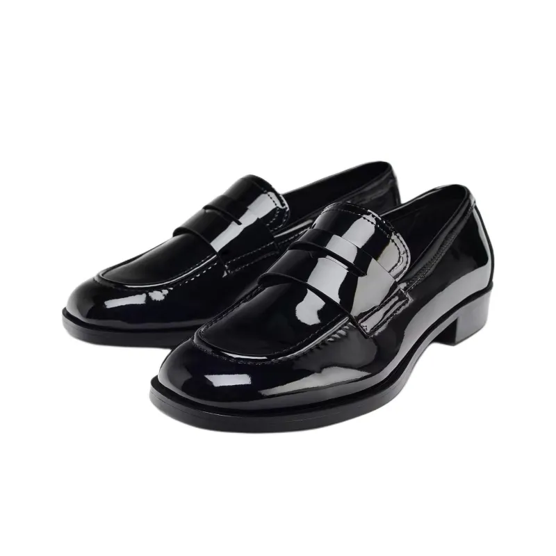 ZARA New Year Loafers 2.5cm Women's Black-2