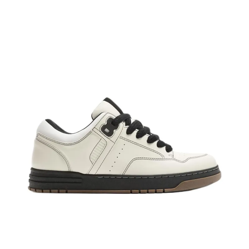 ZARA Low Top Skateboard Shoes Men's White-1