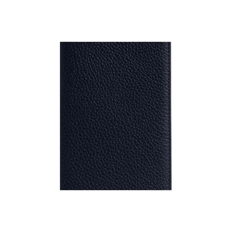 COACH Refined Pebbled Leather Wallet Mini Men's Midnight Marine Blue-2
