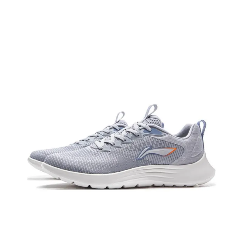 LiNing Feather Cushioning, Slip Resistant, Abrasion Resistant, Lightweight Low Top Casual Running Shoes Men's Dove Gray-2