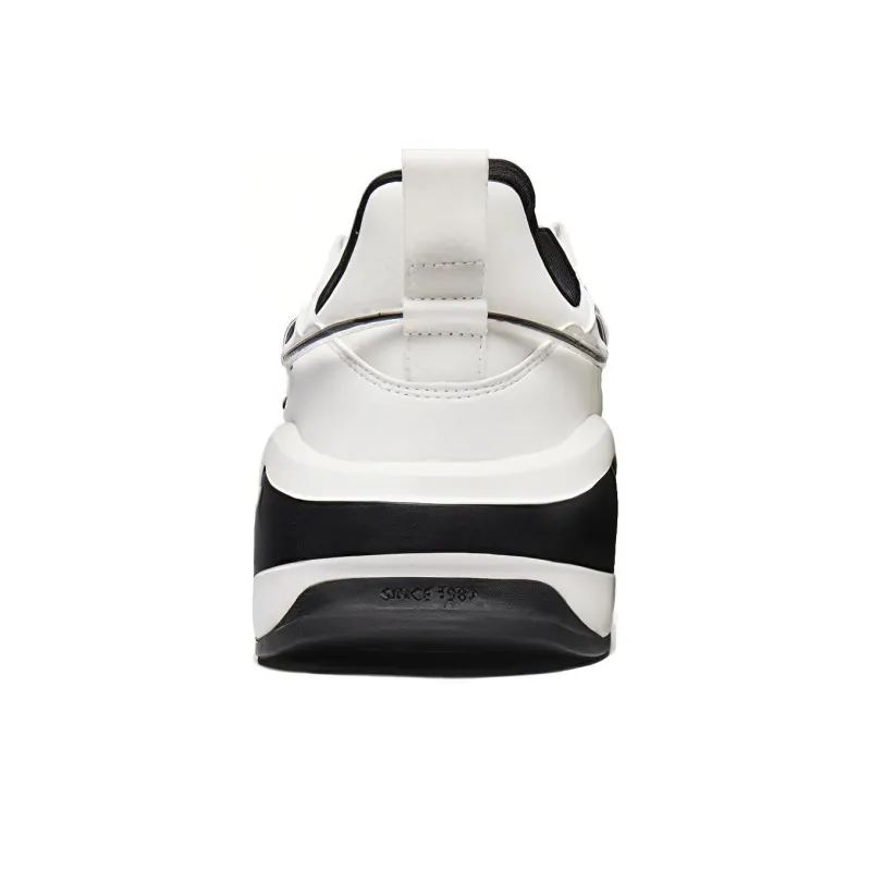 XTEP Slip Resistant, Abrasion Resistant, Breathable Low Top Skateboard Shoes Men's Beige Black-2