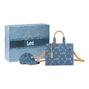 Lee Fabric Tote Bag, Crossbody Bag, Shoulder Bag, Handbag Small Size Women's Denim Blue