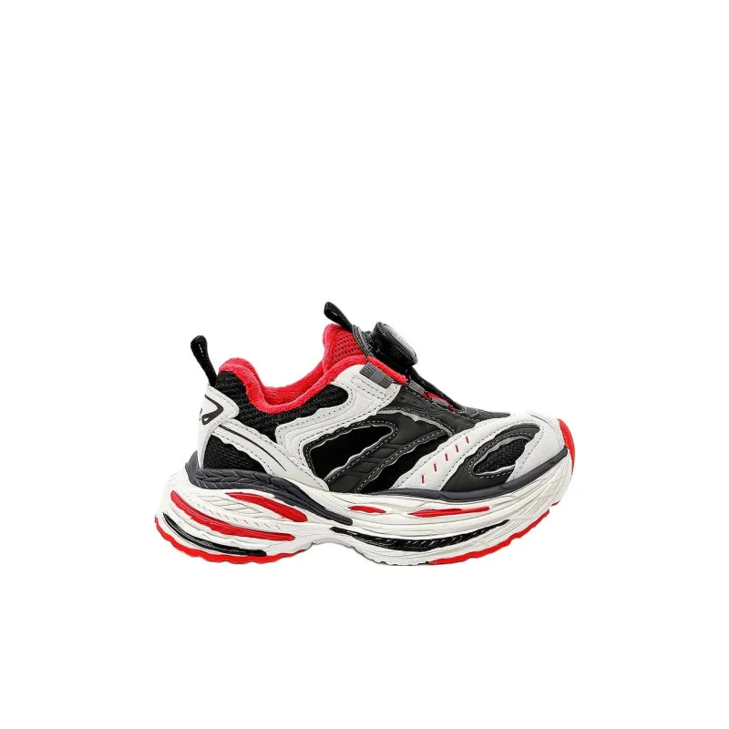 Teenmix Slip Resistant, Abrasion Resistant, Thermal Low Top Kids Lifestyle Shoes Black White Red Kids'-2
