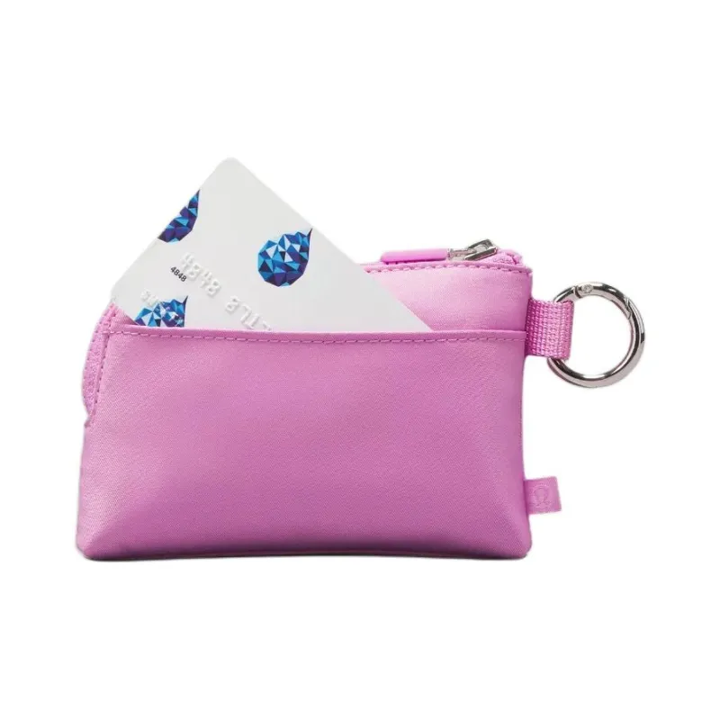 Lululemon Nylon Card Holder Women's Hydrangea Purple & Blue Linen-1
