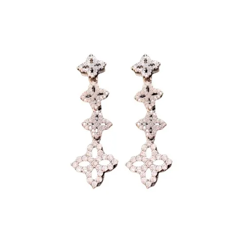 Drejew Copper Zircon Earrings Women's