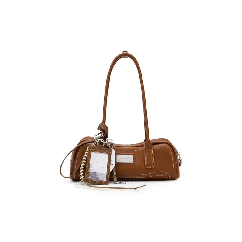 MCMIKO Cow Leather Patchwork With Artificial Leather Shoulder Bag Women's Multicolor-1