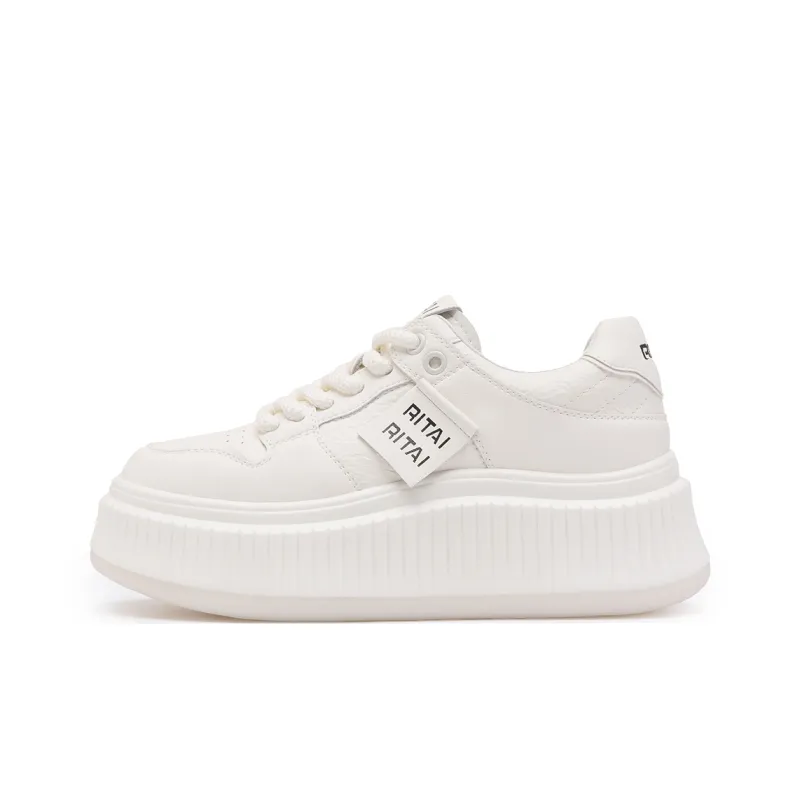 Ritai Skateboard Shoes Women's Beige-0