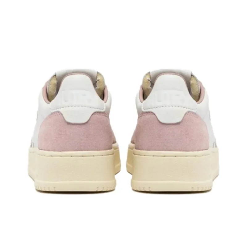 AUTRY Medalist Leather Low White Powder Women's-2