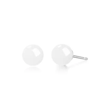 Lao Feng Xiang S925 Silver Pair Of Stud Earrings Women's