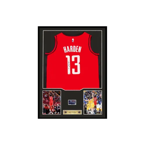 Three For Rocket Team Basketball Fan Supplies Fanatics Certificate Framed Frame Dimensions Approximately 78x98cm Red