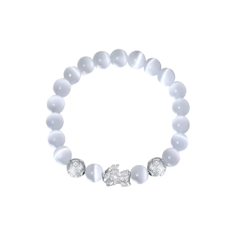 ZHOUBAIFU Obsidian Bracelets Unisex-0