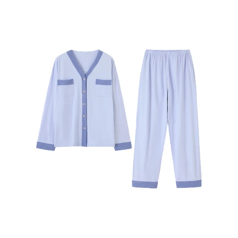 MADALLO Pajama Set Women's Steel Blue-0