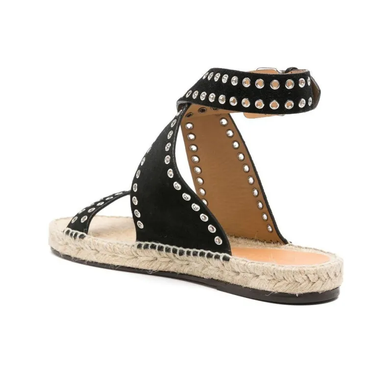 ISABEL MARANT Illya One Strap Sandals Women's Black-3