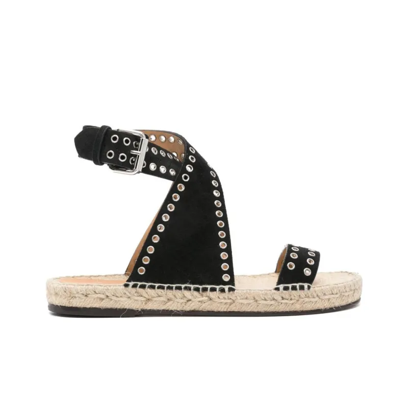 ISABEL MARANT Illya One Strap Sandals Women's Black-1