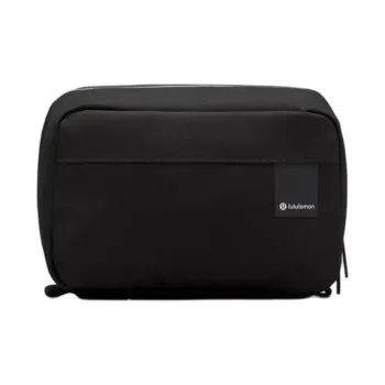 Lululemon Recycled Polyester Toiletry Bag, Storage Bag Unisex Black