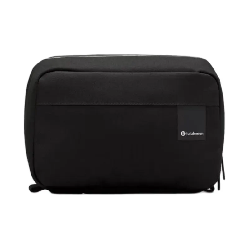 Lululemon Recycled Polyester Toiletry Bag, Storage Bag Unisex Black-0