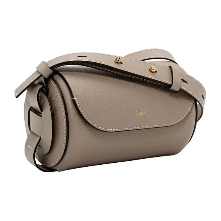 Chloe Chloé Bags Cow Leather Shoulder Bag Mini Women's Gray-1