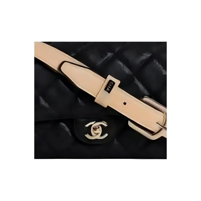 CHANEL Calfskin Patchwork With Gold Metal Crossbody Bag Shoulder Bag Regular Women's Black-1