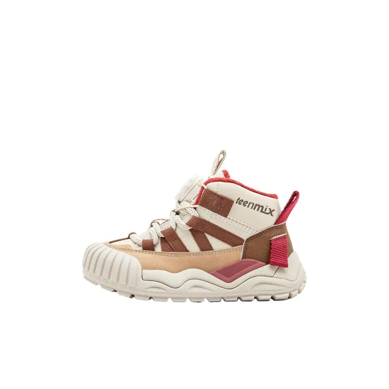 Teenmix Abrasion Resistant Thermal Mid Top Kids Lifestyle Shoes Milk Coffee Kids'-0