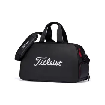 TITLEIST Polyurethane Handbag Unisex Black & Red