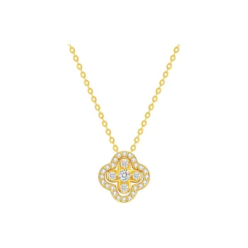 MITHAOL KUSC 925 Sterling Silver 18K Gold Plated Necklaces Women's